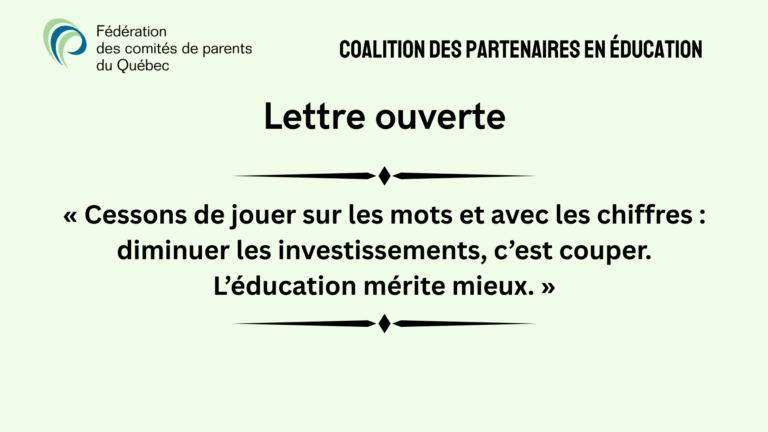lettre ouverte